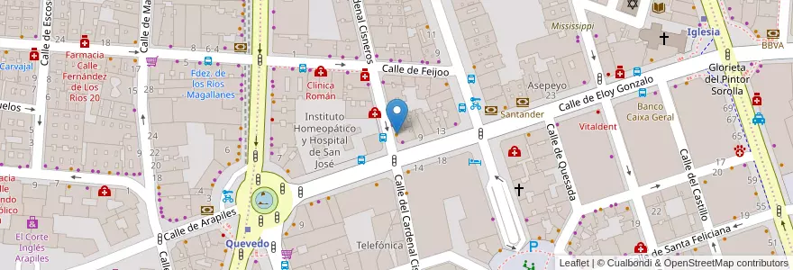 Mapa de ubicacion de Saint Georges en スペイン, マドリード州, Comunidad De Madrid, Área Metropolitana De Madrid Y Corredor Del Henares, Madrid.