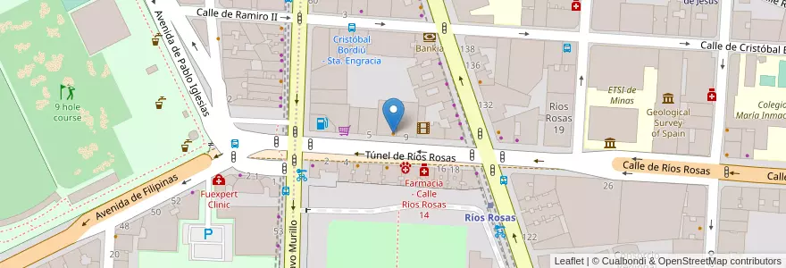 Mapa de ubicacion de Saint Germain en Испания, Мадрид, Мадрид, Área Metropolitana De Madrid Y Corredor Del Henares, Мадрид.