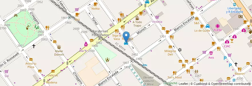 Mapa de ubicacion de Saint Germain, Belgrano en Argentinië, Ciudad Autónoma De Buenos Aires, Buenos Aires, Comuna 13.