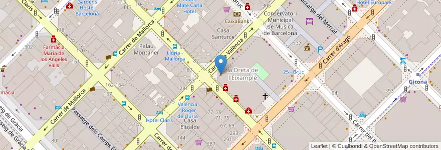 Mapa de ubicacion de Saint Honoré en Sepanyol, Catalunya, Barcelona, Barcelonès, Barcelona.