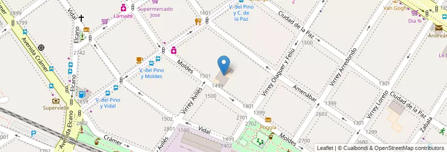 Mapa de ubicacion de Saint Matthew's College, Colegiales en Argentina, Ciudad Autónoma De Buenos Aires, Buenos Aires, Comuna 13.
