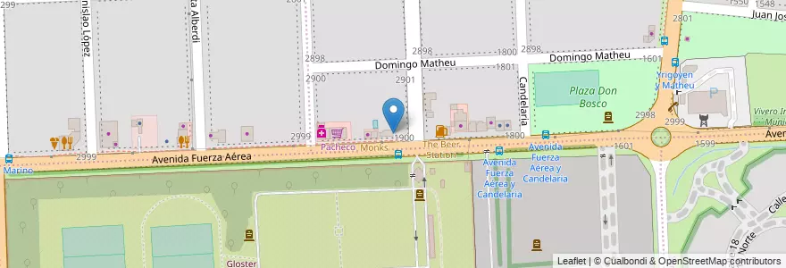 Mapa de ubicacion de Saint Patrick en الأرجنتين, سانتا في, Departamento Rosario, Municipio De Funes, Funes.