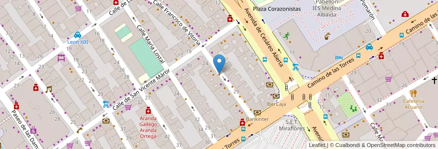 Mapa de ubicacion de Sakura en 스페인, Aragón, 사라고사, Zaragoza, 사라고사.