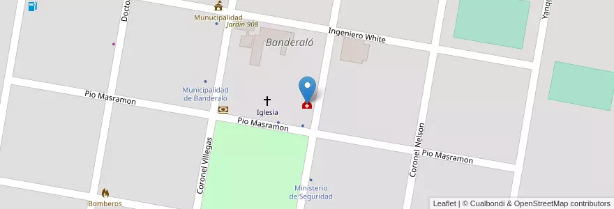 Mapa de ubicacion de Sala 1ros Auxilios en Argentine, Province De Buenos Aires, Partido De General Villegas.