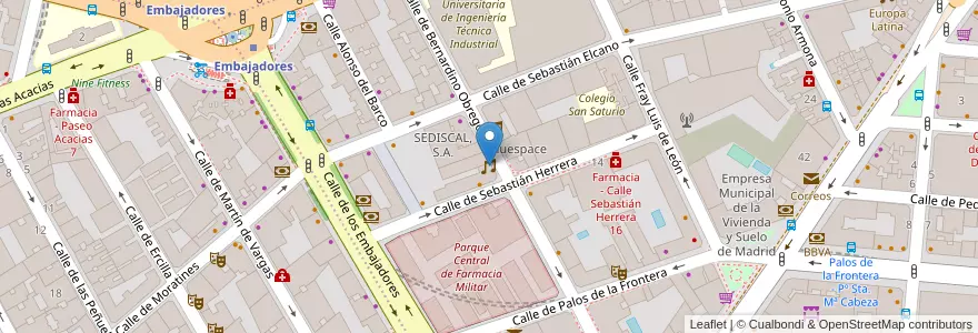 Mapa de ubicacion de Sala Caracol en Испания, Мадрид, Мадрид, Área Metropolitana De Madrid Y Corredor Del Henares, Мадрид.