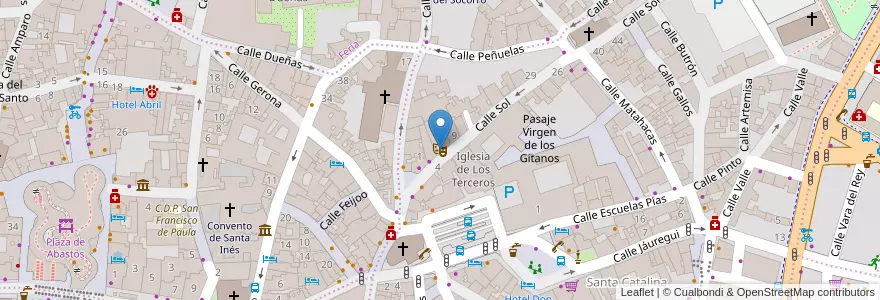 Mapa de ubicacion de Sala Cero en إسبانيا, أندلوسيا, إشبيلية, إشبيلية.
