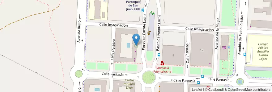 Mapa de ubicacion de Sala de alquiler "Fiest-On" en اسپانیا, بخش خودمختار مادرید, بخش خودمختار مادرید, Área Metropolitana De Madrid Y Corredor Del Henares, Alcobendas.