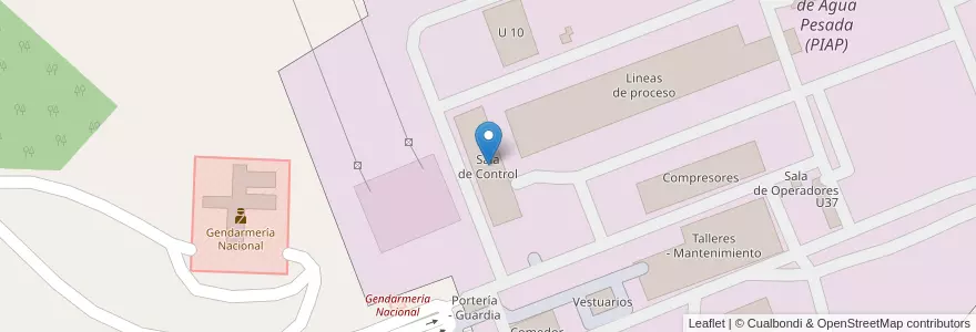 Mapa de ubicacion de Sala de Control en Аргентина, Чили, Неукен, Departamento Confluencia, Municipio De Senillosa.
