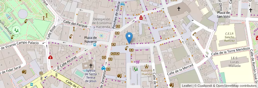 Mapa de ubicacion de Sala de Exposiciones en Spagna, Aragón, Huesca, Hoya De Huesca / Plana De Uesca, Huesca.