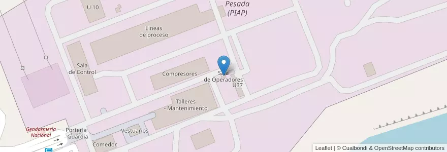 Mapa de ubicacion de Sala de Operadores en Argentina, Chile, Wilayah Neuquén, Departamento Confluencia, Municipio De Senillosa.