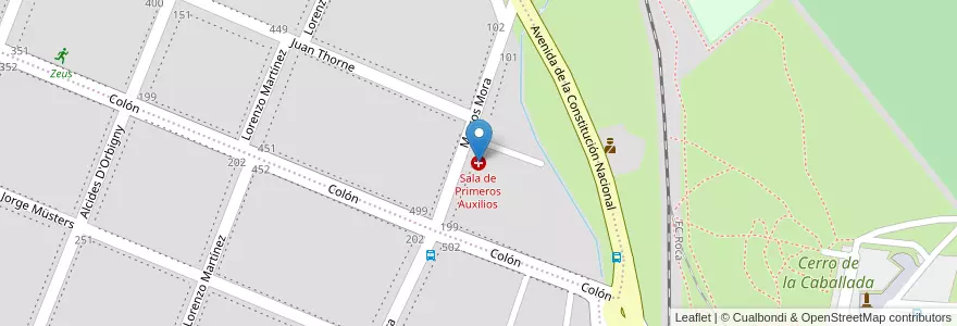 Mapa de ubicacion de Sala de Primeros Auxilios en Аргентина, Буэнос-Айрес, Partido De Patagones, Carmen De Patagones.