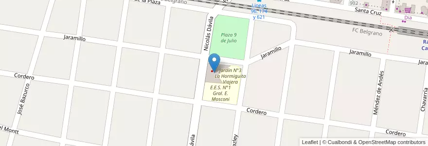 Mapa de ubicacion de Sala de Salud Dr. Sakamoto en アルゼンチン, ブエノスアイレス州, Partido De La Matanza, Rafael Castillo.