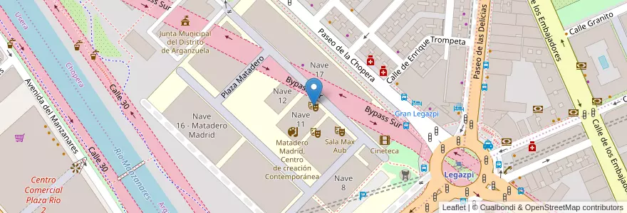 Mapa de ubicacion de Sala Fernando Arrabal en Sepanyol, Comunidad De Madrid, Comunidad De Madrid, Área Metropolitana De Madrid Y Corredor Del Henares, Madrid.