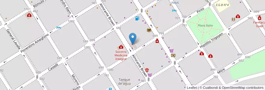 Mapa de ubicacion de Sala Velatoria Cochería Fagnani & Guglielmi en Argentinië, Buenos Aires, Partido De Zárate.