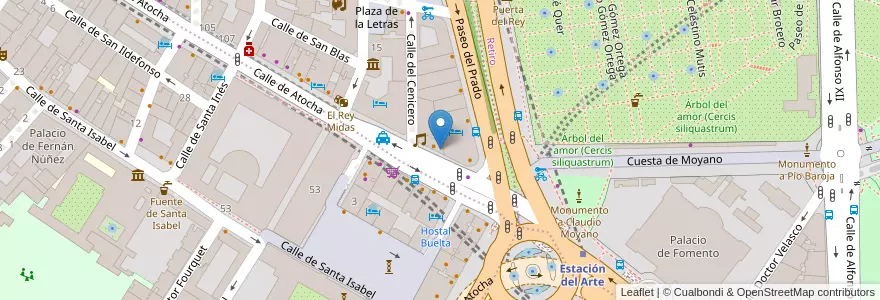 Mapa de ubicacion de Sala Zenith en Испания, Мадрид, Мадрид, Área Metropolitana De Madrid Y Corredor Del Henares, Мадрид.