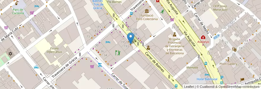 Mapa de ubicacion de SaladStop! en 스페인, Catalunya, Barcelona, Barcelonès, 바르셀로나.
