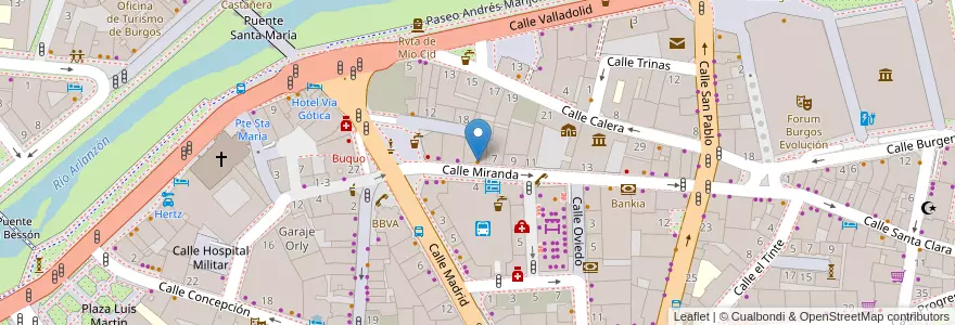 Mapa de ubicacion de Salamanca en España, Castilla Y León, Burgos, Alfoz De Burgos, Burgos.