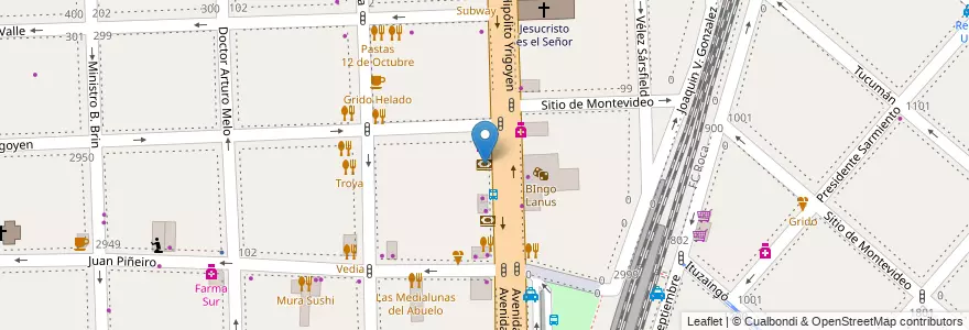 Mapa de ubicacion de Salamander Rio en Argentina, Buenos Aires, Partido De Lanús, Lanús Oeste.