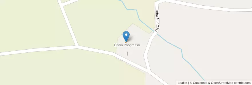 Mapa de ubicacion de Salão Linha Progresso en برزیل, منطقه جنوب برزیل, سانتا کاتارینا, Região Geográfica Intermediária De Chapecó, Microrregião De São Miguel D'Oeste, Princesa.