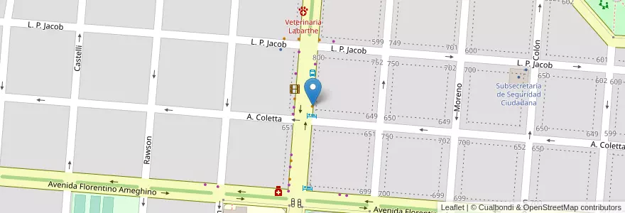 Mapa de ubicacion de Salasa en アルゼンチン, ブエノスアイレス州, Partido De Campana.