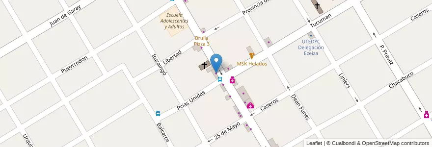 Mapa de ubicacion de Sale Bazar en Argentine, Province De Buenos Aires, Partido De Ezeiza, Ezeiza.