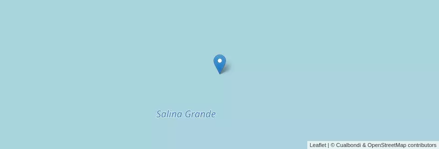 Mapa de ubicacion de Salina Grande en Argentinië, Chubut, Departamento Biedma.