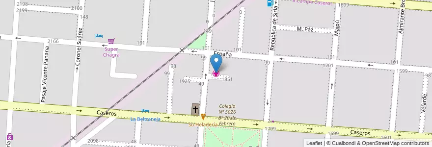 Mapa de ubicacion de Salita - Centro de Salud Campo Caseros en Argentinië, Salta, Capital, Municipio De Salta, Salta.