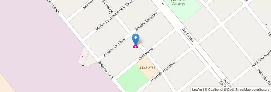 Mapa de ubicacion de Salita San Jorge en Argentinië, Buenos Aires, Partido De Moreno, Moreno.