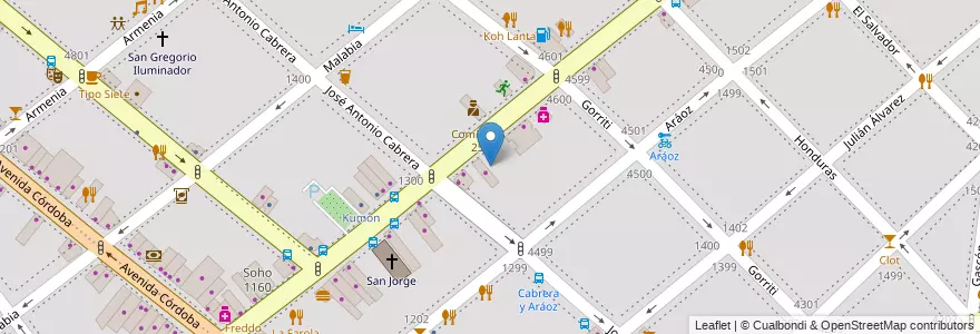 Mapa de ubicacion de Salon Canning, Palermo en Argentina, Ciudad Autónoma De Buenos Aires, Buenos Aires.
