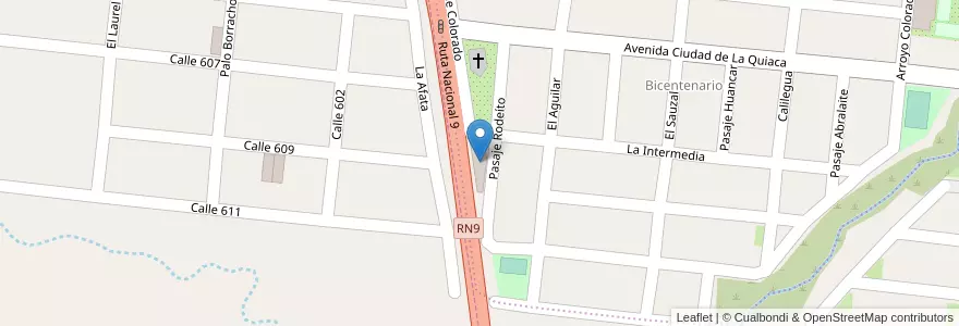 Mapa de ubicacion de Salon Cansula en Argentina, Jujuy, Departamento Doctor Manuel Belgrano, Municipio De San Salvador De Jujuy, Alto Comedero.