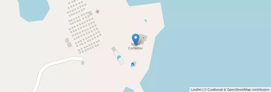 Mapa de ubicacion de Salón Comedor en アルゼンチン, サンルイス州, Coronel Pringles, Comisión Municipal De El Trapiche.