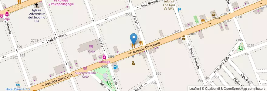 Mapa de ubicacion de Salón Comedor, Flores en アルゼンチン, Ciudad Autónoma De Buenos Aires, Comuna 7, ブエノスアイレス.
