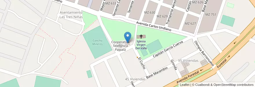 Mapa de ubicacion de SALÓN DE EVENTOS DE LA COOTEPAL en Argentinië, Jujuy, Departamento Doctor Manuel Belgrano, Municipio De San Salvador De Jujuy, Alto Comedero.