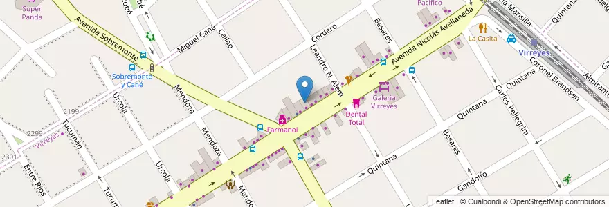 Mapa de ubicacion de Salon de Fiesta en Arjantin, Buenos Aires, Partido De San Fernando, Victoria.
