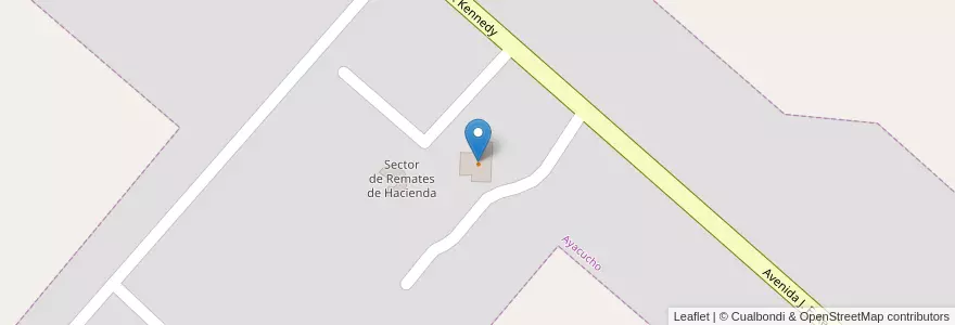 Mapa de ubicacion de Salón de Fiestas en 阿根廷, 布宜诺斯艾利斯省, Partido De Ayacucho.