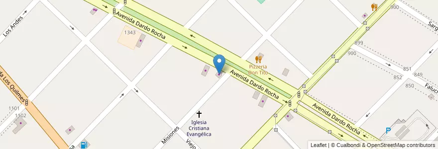 Mapa de ubicacion de Salón de Fiestas en Arjantin, Buenos Aires, Partido De Quilmes, Bernal.