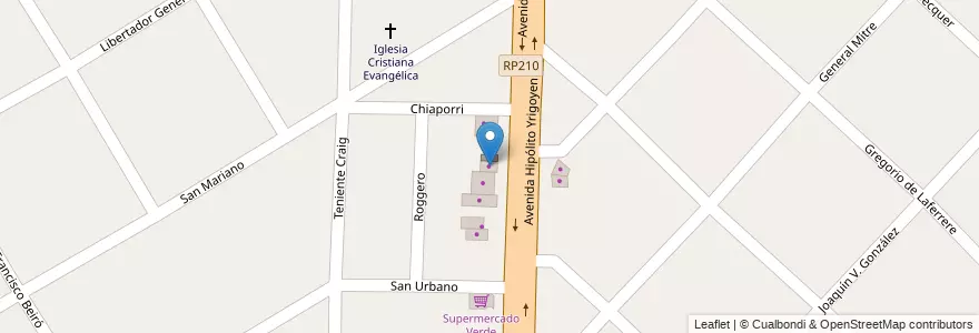 Mapa de ubicacion de Salon de Fiestas en آرژانتین, استان بوئنوس آیرس, Partido De Almirante Brown, Glew.