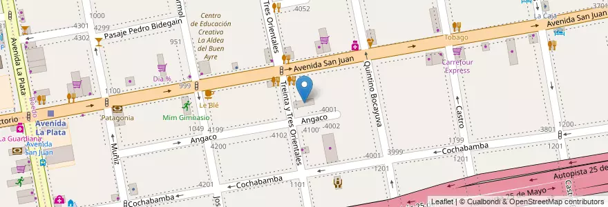 Mapa de ubicacion de Salón de Fiestas Infantiles, Boedo en Argentinien, Ciudad Autónoma De Buenos Aires, Comuna 5, Buenos Aires.