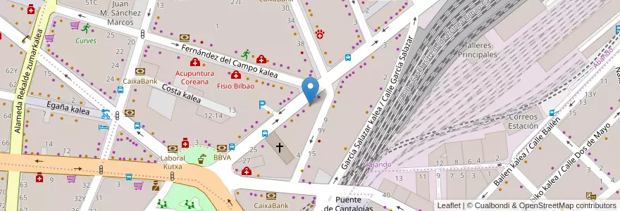 Mapa de ubicacion de Salon De Juego Cafeteria Amezaga en 西班牙, 巴斯克, 比斯开, Bilboaldea, 毕尔巴鄂.
