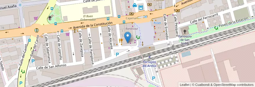 Mapa de ubicacion de Salón de Juego Royal Crown en Spain, Community Of Madrid, Community Of Madrid, Área Metropolitana De Madrid Y Corredor Del Henares, Torrejón De Ardoz.