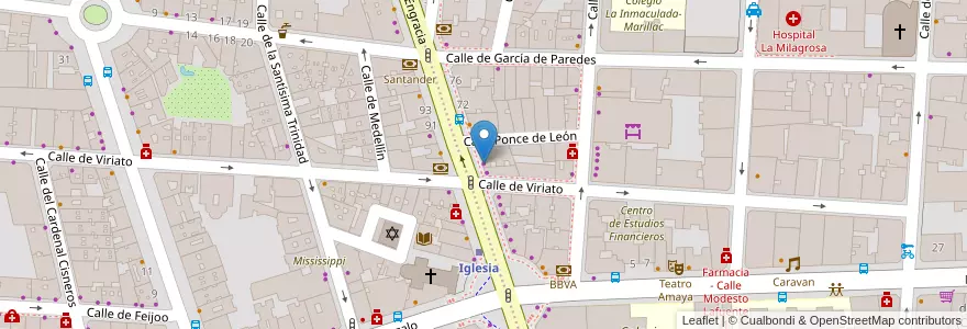 Mapa de ubicacion de Salón de Juego Trébol en إسبانيا, منطقة مدريد, منطقة مدريد, Área Metropolitana De Madrid Y Corredor Del Henares, مدريد.
