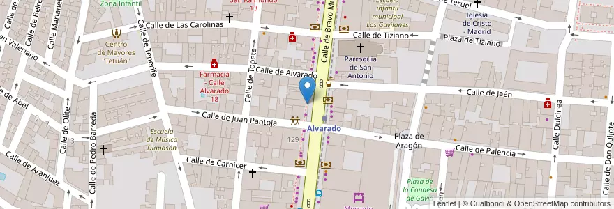Mapa de ubicacion de Salón de Juego en İspanya, Comunidad De Madrid, Comunidad De Madrid, Área Metropolitana De Madrid Y Corredor Del Henares, Madrid.