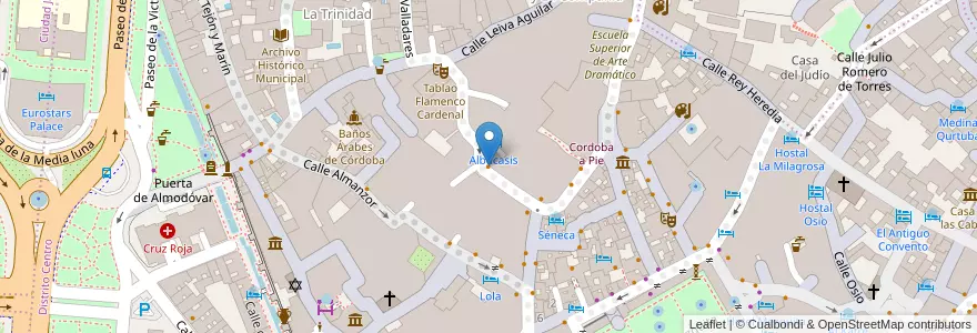 Mapa de ubicacion de Salon de té en 西班牙, 安达鲁西亚, Córdoba, Córdoba.