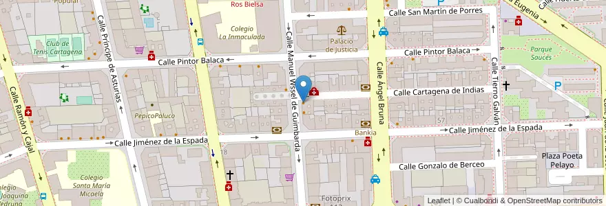 Mapa de ubicacion de Salón de Té en إسبانيا, منطقة مرسية, منطقة مرسية, Campo De Cartagena Y Mar Menor, Cartagena.