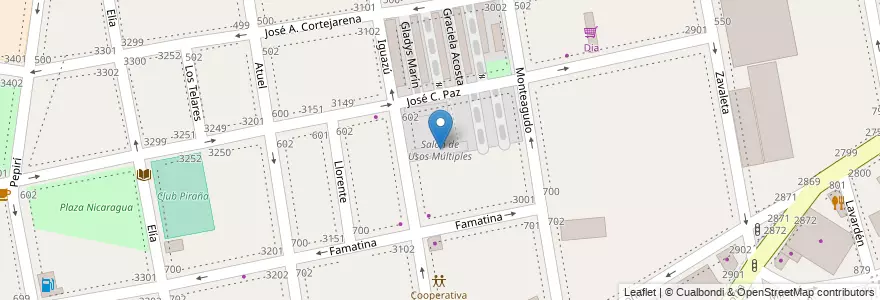 Mapa de ubicacion de Salón de Usos Múltiples, Parque Patricios en アルゼンチン, Ciudad Autónoma De Buenos Aires, Comuna 4, ブエノスアイレス.