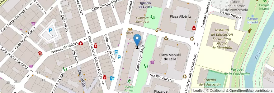 Mapa de ubicacion de Salón del Reino en Spagna, Castilla Y León, León, El Bierzo, Ponferrada.