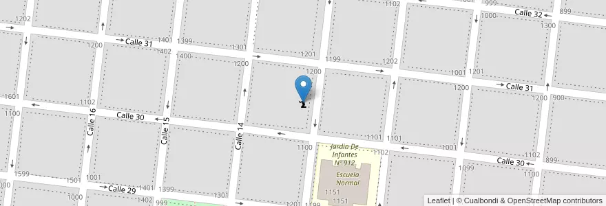 Mapa de ubicacion de Salón del Reino de los Testigos de Jehová en 아르헨티나, 부에노스아이레스주, Partido De Veinticinco De Mayo, Veinticinco De Mayo.
