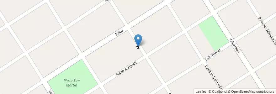 Mapa de ubicacion de Salón del Reino de los Testigos de Jehová en Argentina, Provincia Di Buenos Aires, Partido De Malvinas Argentinas, Grand Bourg.