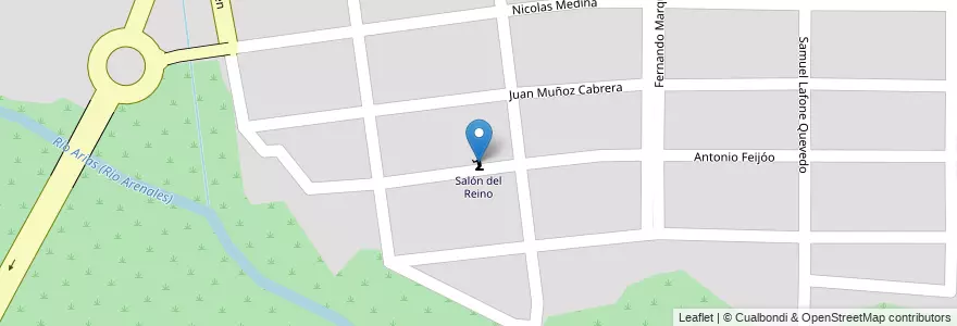 Mapa de ubicacion de Salón del Reino en 아르헨티나, Salta, Capital, Municipio De Salta, Salta.