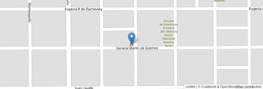 Mapa de ubicacion de Salón Fopar en Arjantin, Chaco, Departamento Fray Justo Santa María De Oro, Municipio De Santa Sylvina, Santa Sylvina.